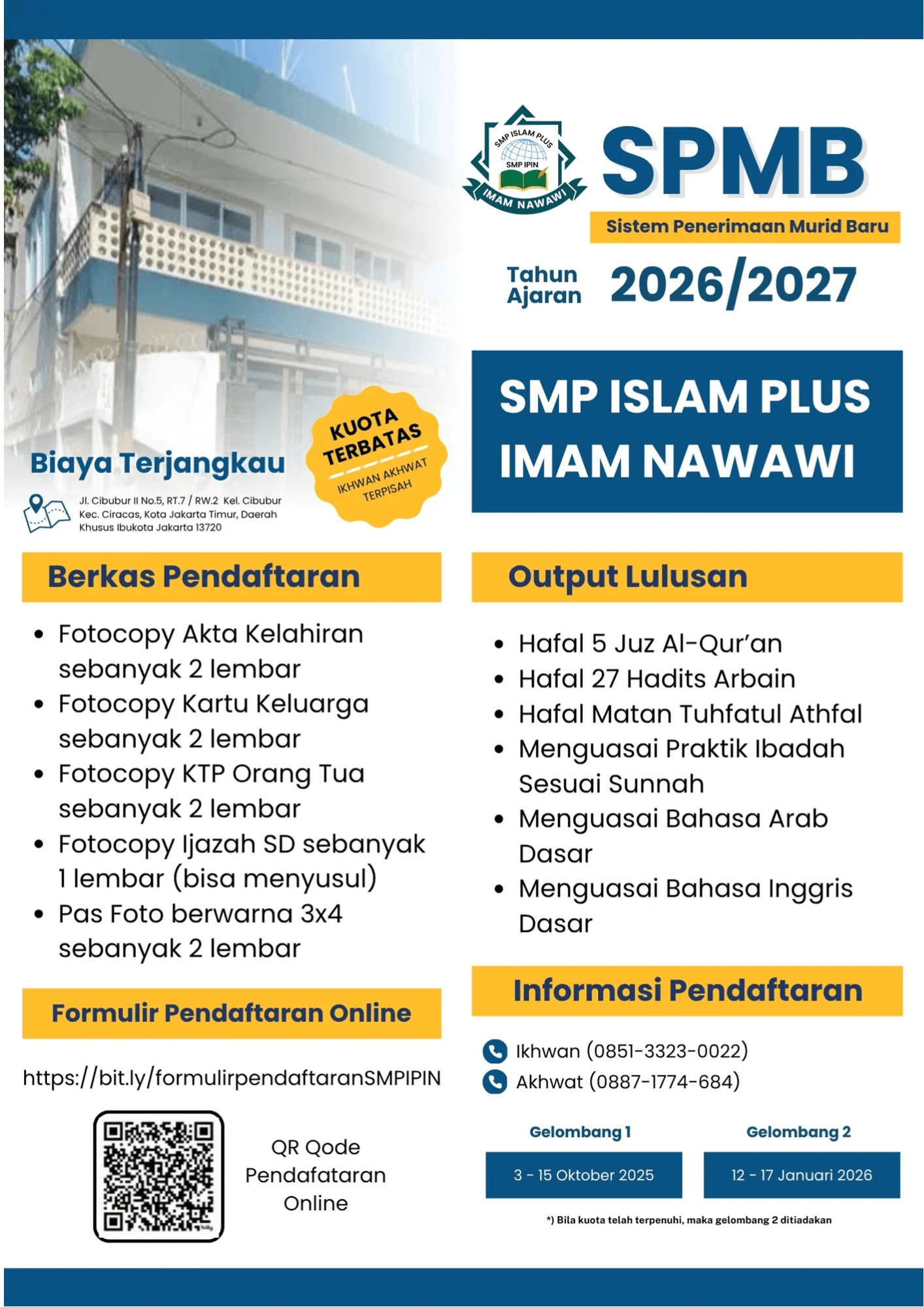 Desain Brosur SPMB Halaman Depan
